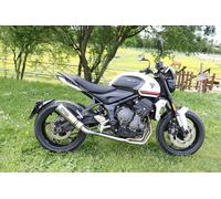 Gpr Exhaust Systems M3 Inox Triumph Trident 660 2021-2024 E5 Round High Not Homologated Full Line System Argento Not Homologated