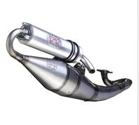 SCARICO COMPLETO HAND MADE TT ALU 4063 PER PIAGGIO NRG=MC3 KAT 2001 01 LEOVINCE