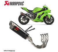 Scarico completo KAWASAKI ZX-10 RR 1000 ABS Ninja 2019-2025 AKRAPOVIC Carboni...