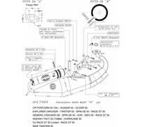7404 - Scarico Completo LeoVince HAND MADE TT Alluminio CPI HUSSAR 50