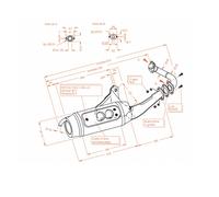 Scarico Completo Leovince Sitoplus Acciaio Gilera Storm 50 1994 > 2001