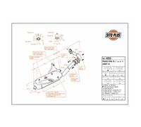 Scarico Completo Leovince Sitoplus Acciaio Piaggio Sfera 50 2Nd 1991 > 1998