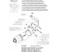 Scarico Completo Leovince Touring Peugeot Ludix 50 One Air 2004 > 2006