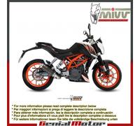 Scarico Completo MIVV GP Nero Acciaio inox per Ktm 390 Duke 2013 > 2016