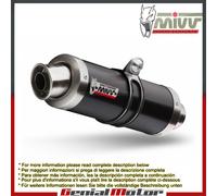 Scarico Completo MIVV GP Nero Acciaio inox per Ktm Rc 125 2014 > 2016