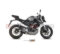 Y.047.LXB - Scarico Completo Mivv GP STEEL BLACK YAMAHA MT-125 15- YZF R125 14-