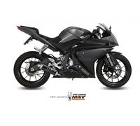 Y.047.LXB - Scarico Completo Mivv GP STEEL BLACK YAMAHA MT-125 15- YZF R125 14-