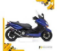 Scarico completo MIVV GP per Yamaha T-Max 500 01-07 Inox nero Y.018.LXB