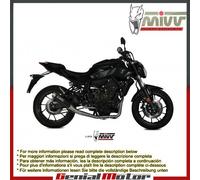 Scarico Completo MIVV GP PRO Carbonio Alto per Yamaha Mt-07 2014 > 2020