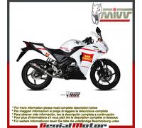 Scarico Completo MIVV Oval Carbonio Coppa Carbonio Honda Cbr 125 R 2011 > 2016