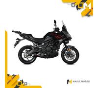 Scarico completo MIVV Oval per Kawasaki Versys 650 21-23 Inox nero c.Carb