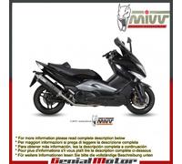 Scarico Completo MIVV Speed Edge Nero Acciaio inox Yamaha T-Max 500 2008 > 2011