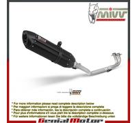 Scarico Completo MIVV Suono Nero Acciaio inox per Yamaha T-Max 500 2001 > 2007