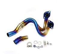 Scarico Completo Moto Compatibile Con Per ER6N Per ER6F 2012-2016 Sensore Marmitta Di Scarico Per Moto Tubo Centrale Anteriore 51MM Accessori Per Moto