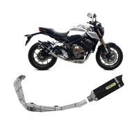 Scarico Completo Omol Arrow All Nero Thunder F Carboni Honda CB650R 2019 > 2023
