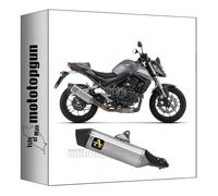 scarico completo omologato catalizzato arrow veloce in alluminio con fondello in carby compatibile con honda cb 750 hornet 2023 mototopgun 71503va