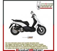 Scarico Completo Omologato MIVV Urban inox per Piaggio Beverly 125 2014 > 2016