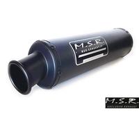 SCARICO COMPLETO OMOLOGATO MSR MOTO ZONTES ZT 310 R - X - T 2018 2019 CLASSIC TONDO ACCIAIO INOX BLACK MATTE FINE SERIE