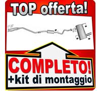 Scarico Completo per BMW 3 E90 E91 320 i 320 si 2.0 16V con cromo Marmitta