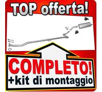 Scarico Completo per CITROEN C2 1.1 codice motore TU1A 04.2005-2010 Marmitta
