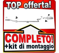Scarico Completo per CITROEN C3 / DS3 1.4 HDI 8V 68CV 2010-2016 senza CROMATO