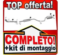 Scarico Completo per FIAT PUNTO II (188) 1.9 DS 1999-2006 Marmitta +Tubo
