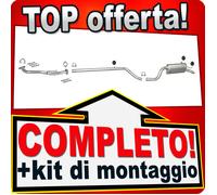 Scarico Completo per FIAT PUNTO II (188) 1.9 JTD 1999-2006 Marmitta +Tubo