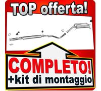 Scarico Completo per FIAT STILO 1.8 16V 133 CV 2-Volumi 2001-2006 Marmitta