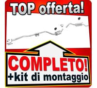 Scarico Completo per FORD FIESTA COURIER 1.8 D 09.1991-02.1996 60 CV Marmitta