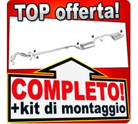 Scarico Completo per FORD FOCUS MK1 1.8 16V 2-Volumi Marmitta +Tubo
