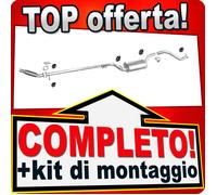 Scarico Completo per FORD FOCUS MK1 1.8 TDDi TDi 75/90CV 2-Volumi Marmitta +Tubo