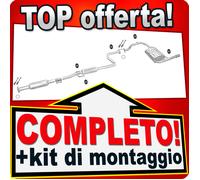 Scarico Completo per HONDA CIVIC IV 1.3 2-Volumi 1987-1991 Marmitta