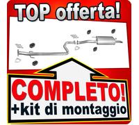 Scarico Completo per HONDA CIVIC VI 2.0 TD TDIC 2-Volumi Fastback Marmitta
