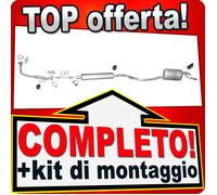 Scarico Completo per LANCIA Y 1.2 8V 60CV 840A3000 5-Gang 1995-2001 +Tubo