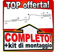 Scarico Completo per MAZDA 626 II (GC) 1.6 80CV 2.0 101CV Marmitta