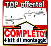 Scarico Completo per MG ZR 2.0 TD 8V 2-Volumi (ROVER) Marmitta