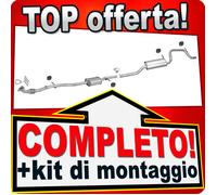 Scarico Completo per OPEL AGILA 1.2 16V 55KW 59KW H00 2000-2008 Marmitta
