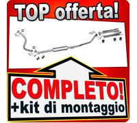 Scarico Completo per OPEL AGILA B e SUZUKI SPLASH 1.2 dal 2007 + Tubo Marmitta