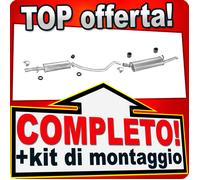Scarico Completo per OPEL ASCONA C 1.6, 1.8 e 2.0 3 volumi Marmitta