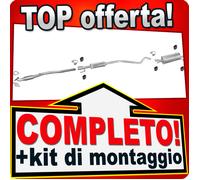 Scarico Completo per OPEL ASTRA G 1.2 75PS 3 volumi+ Tubo Marmitta