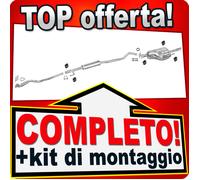Scarico Completo per OPEL ASTRA G 1.4 16V 3-Volumi 2000-2004 Marmitta +Tubo