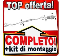 Scarico Completo per OPEL ASTRA G 1.4 16V CC 2-Volumi 09.2000-2004 +Tubo