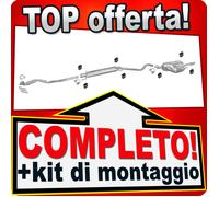 Scarico Completo per OPEL ASTRA G 1.6 103CV 3-Volumi 09.2003-2004 Marmitta +Tubo