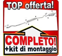 Scarico Completo per OPEL ASTRA G 1.6 16V 101CV Coupe Cabrio Marmitta +Tubo
