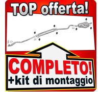 Scarico Completo per OPEL ASTRA G 1.6 84/101CV CC 2-Volumi 09.2003-2004 Marmitta