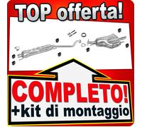 Scarico Completo per OPEL ASTRA G 1.8 e 2.0 16V dal 1998 spiovente Marmitta