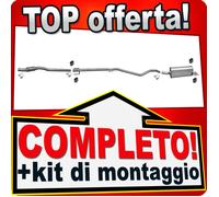 Scarico Completo per OPEL ASTRA H 1.3 CDTI 90CV Station Wagon + Tubo Marmitta