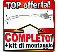 Scarico Completo per OPEL ASTRA H 1.6 105PS GTC CHROM Tubo Finale Marmitta