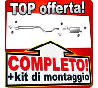 Scarico Completo per OPEL MERIVA A 1.7DTi 75CV Marmitta