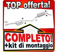Scarico Completo per OPEL OMEGA A 1.8 2.0 2.3 D 2.4 3-Volumi Marmitta